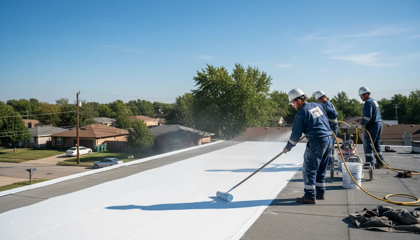 Commercial roof coating in Mashpee, MA near me